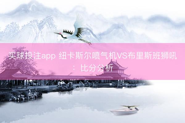 买球投注app 纽卡斯尔喷气机VS布里斯班狮吼：比分分析