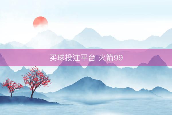 买球投注平台 火箭99