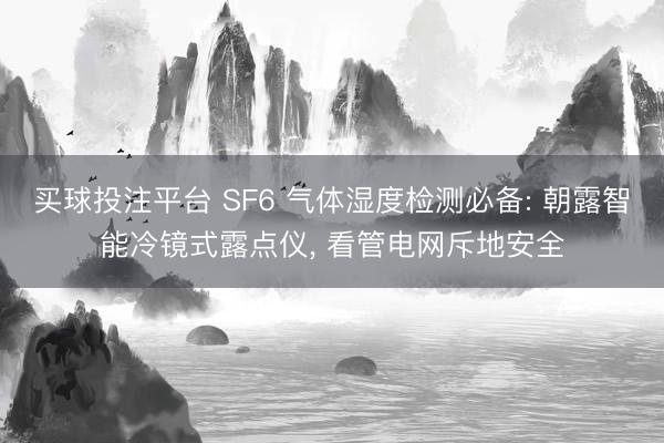 买球投注平台 SF6 气体湿度检测必备: 朝露智能冷镜式露点仪， 看管电网斥地安全
