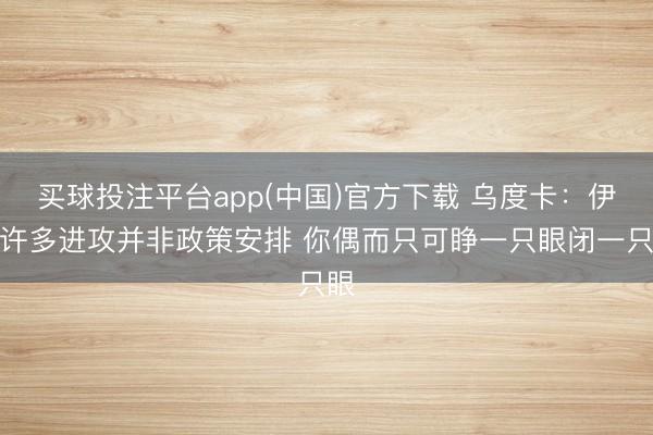 买球投注平台app(中国)官方下载 乌度卡：伊森许多进攻并非政策安排 你偶而只可睁一只眼闭一只眼