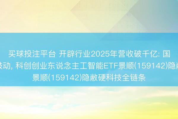 买球投注平台 开辟行业2025年营收破千亿: 国产化替代纵深鼓动， 科创创业东说念主工智能ETF景顺(159142)隐敝硬科技全链条